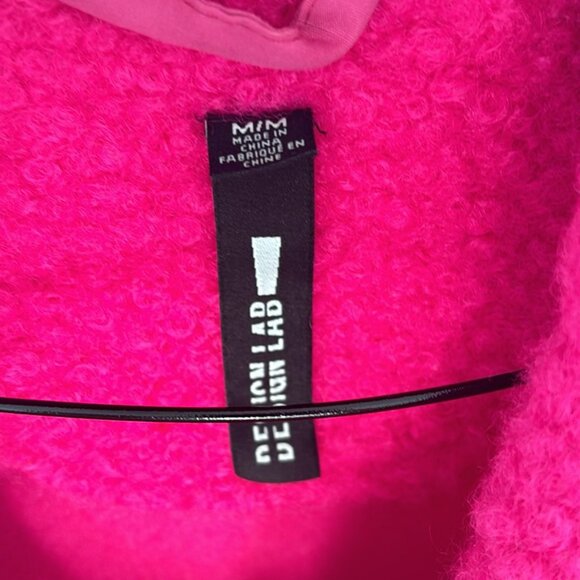 Bright Pink Neon Sherpa Jacket - Picture 3 of 5